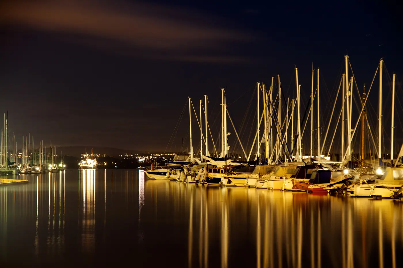 Frognerkilen on a late-summer night — a stone's throw from our office at Hoff